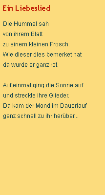 ein liebeslied