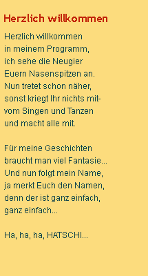 herzlich willkommen