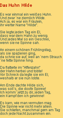 Das Huhn Hilde