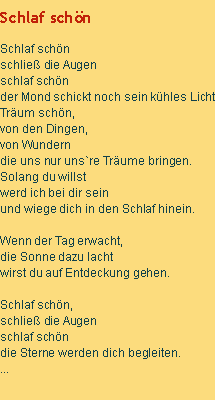 Schlaf schön