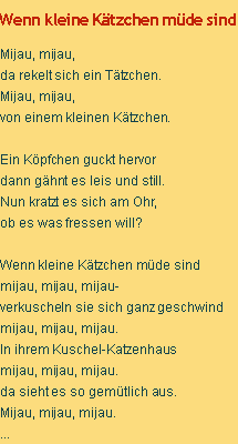 Wenn kleine Kätzchen müde sind