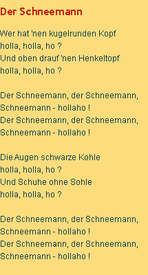 der schneemann